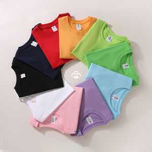 Ropa de algodón 100% para niños, camisetas de manga corta multicolores para niños y niñas, camisetas de punto para niños pequeños - Product Image 3