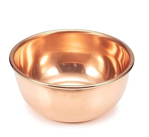 Cuenco de pedicura de cobre puro 100% con logotipo personalizado de la mejor calidad para el hogar, hotel, restaurante, cocina, comida, servir cena, cuenco para servir - Product Image 1