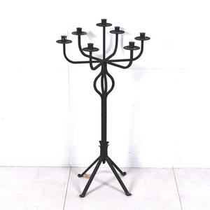 Candelabre à 5 bras en fer de qualité supérieure, écologique, avec revêtement noir, pour la maison, les mariages et les centres de table de Noël, artisanat - Product Image 5