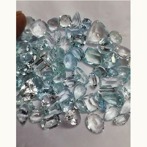 111 piezas de Aguamarina Natural 7x5 8x6 9x7mm faceta de pera Octágono ovalada 122,8 Cts lote Iroc ventas corte de piedras preciosas de alta calidad US $184 - Product Image 2