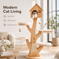 Meuble pour chat créatif en forme de maison, écologique et durable, arbre à chat, tour à chat, griffoir, étagères multi-niveaux, pour chatons, en carton