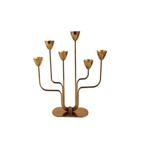 Bougie sur plusieurs supports disponible Bougeoir en laiton Bougeoir Nouveau design Fabricant Grossiste Vente directe d'usine - Product Image 1