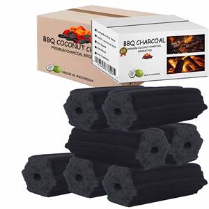 แนวโน้มผู้ซื้อในยุโรปและอินโดนีเซียในโรงงาน5กก. เถ้าสีขาวเผาไหม้นานบาร์บีคิว briquettes ทำจากเปลือกมะพร้าว - Product Image 2