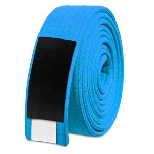 Cinturón de Karate de calidad superior para hombres y mujeres con estampado de logotipo personalizado 100% algodón cinturones de artes marciales cinturón ligero de Taekwondo Karate para adultos - Product Image 3