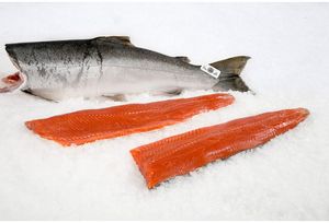 Iqf tươi đông lạnh toàn bộ cá hồi hồng tròn ít chất béo chất lượng cao - Product Image 5