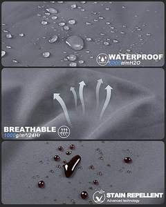 Chaqueta softshell para hombre, ligera, duradera, transpirable, impermeable, cortavientos y cálida, diseñada para senderismo, camping y trekking al aire libre. - Product Image 5