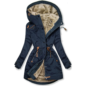 Parka d'automne unisexe de haute qualité pour homme, en toile enduite, coupe-vent, col montant, à capuche, 100% coton, respirant, réversible - Product Image 3