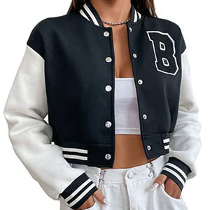 Fabricante OEM Chenille bordado cuero estampado Streetwear mujer béisbol personalizado Logo chaqueta Bomber Varsity chaqueta para hombre - Product Image 6