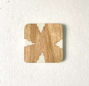 Customizable Square Wood Epoxy Resin Tea <b>Coaster</b> <b>Set</b> Of 4 Pcs Classic Design Tabletop <b>Placemats</b> <b>and</b> Drink Stand At Best Price - Product Image 6