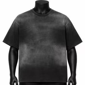 Acid Wash <b>Oversized</b> T <b>Shirt</b> 100% Cotton Vintage Washed Tee Blank Streetwear O Neck Short Sleeve for Men Acid Washed <b>Shirts</b> - Product Image 3