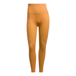 Últimas mallas de Yoga de cintura alta para mujer Color sólido Fitness Gym Active Wear cintura elástica pantalones de cintura media para adultos - Product Image 1