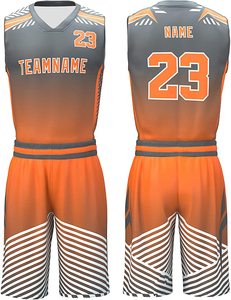 Uniformes de basket-ball personnalisés pour adultes, nouveau design uni - Product Image 4