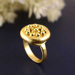 Unique Design Boho Beaded <b>Ring</b> Brass <b>Rings</b> For Women 18K Gold Plated Tribal Beaded <b>Statement</b> <b>ring</b> for Wholesale/OEM/ODM - Product Image 1