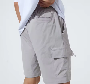 Shorts de sport pour hommes en nylon à séchage rapide, bermudas vierges personnalisables avec logo, pour l'entraînement et la course à pied - Product Image 4
