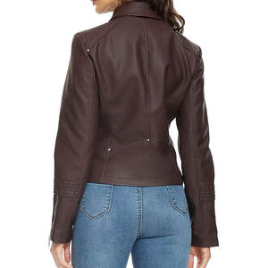 Elegant <b>Women</b> Sheep Skin Leather <b>Jacket</b> Wholesale High Quality Durable Custom Made Knitted Eco-Friendly <b>Lightweight</b> Winter for - Product Image 4