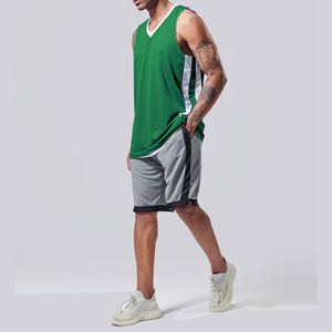 Maillot de basket-ball en gros pour hommes, dernier design, réversible, haute qualité, sans manches, personnalisable avec le nom de l'équipe - Product Image 3