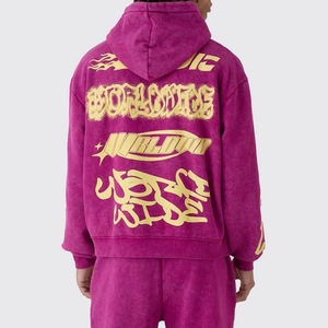 Nouveau design Survêtement surdimensionné pour hommes Streetwear décontracté Sweat Set Survêtement unisexe imprimé bouffant - Product Image 4