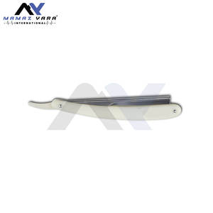 Straight <b>Edge</b> Razor Barber <b>Tool</b> Japanese Stainless Steel Pearl Finish Classic Shaving Razor For Salon And Home Grooming - Product Image 3