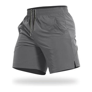 Pantalones cortos deportivos FlowFlex para hombre, ajuste elástico con sistema de bolsillo inteligente, pantalones cortos de Fitness para hombre QuickMotion - Product Image 1