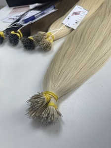 Proveedor de cabello al por mayor Extensiones de cabello Micro Tip 100% Cabello humano virgen vietnamita color platino - Product Image 4