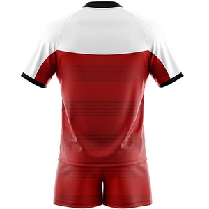 Uniformes de rugby à impression numérique respirants de haute qualité Nouveau style Ensembles d'équipe personnalisés Fournisseur OEM à bas quantité minimale de commande pour les vêtements de football - Product Image 4