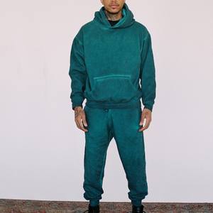 Sudadera con capucha de Terry francés con logotipo personalizado para hombre, ropa de calle, sudadera con bordado 3D del fabricante - Product Image 4