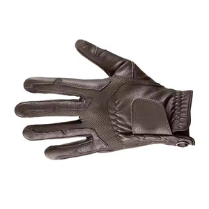 Gants de sport d'équitation unisexes en cuir marron à mouvement libre toutes saisons - Product Image 6