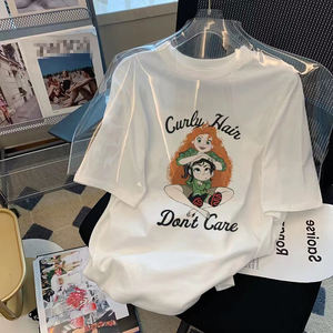 T-shirt à col rond de haute qualité décontracté Design vierge à épaules dénudées personnalisable pour hommes et femmes - Product Image 1