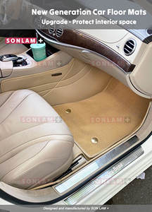 Luxury <b>Accessories</b> for Cars Wholesale ODM Nano Carbon Leather Car Mats Custom Car Floor Mats Mercedes Benz S-Class Full Set - Product Image 3