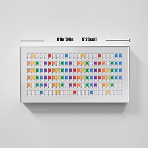 Tablero Mecánico Abatible Blanco YUELI de 138 Celdas para Señalización en Vestíbulos de Hoteles, Oficinas y Recepciones - Product Image 1