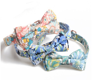 <span class=keywords><strong>Collar</strong></span> para Mascotas con Diseño Floral Colorido y Lazo, Ajustable y Suave, con Hebilla Metálica - Product Image 4