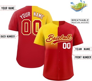 Camiseta de béisbol sublimación impresa con malla transpirable de secado rápido ajuste directo de fábrica para jóvenes/adultos tamaño OEM disponible - Product Image 6