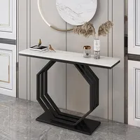 Table console moderne en bois durable, écologique et artisanale, design artistique, salon, chambre à coucher, noir, meubles de salon