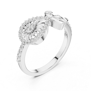 Anillo de Oro Blanco de 14K con Diamante Cultivado en Laboratorio de 0.24 Ct, Corte Redondo, para Mujer |   Anillo de Compromiso |   Diamante de Cultivo Nuevo de Lujo con Certificación IGI - Product Image 6