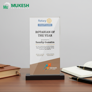 Trophée rectangulaire en acrylique Prestige, durable, poli, gravé, imprimé en typographie, récompense d'entreprise haut de gamme, reconnaissance des employés - Product Image 5