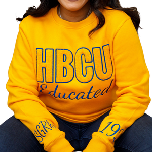 HBCU SGRho Chenille Sudadera Suave Premium Algodón Cuello redondo Bordado Sigma Gamma Rho Sorority Ropa para mujeres educadas - Product Image 2