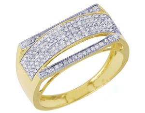 Bijoux personnalisés de style Hiphop Bague pour homme en argent sterling S925 avec Moissanite Bague en diamant bling entièrement glacée pour homme - Product Image 1