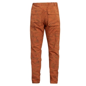 Pantalons cargo pour hommes à taille mi-haute, lavage foncé, tendance, marque privée, design personnalisé, multi-poches, style streetwear, marque personnalisée - Product Image 3