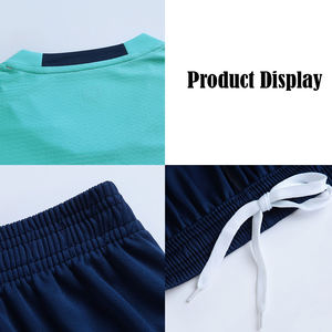 Conjunto de Camiseta de Fútbol con Paneles de Malla Transpirable, Tejido de Poliéster Suave que Absorbe la Humedad, Mangas Cortas, Personalización OEM/ODM - Product Image 3