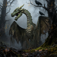 Dragon Animatronique d'Halloween NED en Plastique Durable pour Adultes, Conception Personnalisable pour Utilisation Intérieure, Centres Commerciaux, Parcs d'Aventures Publics