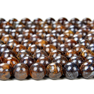 Collier de perles de bronzite de haute qualité cristal de guérison de pierres précieuses lisses perles de guérison en pierre naturelle en vrac grossiste - Product Image 4