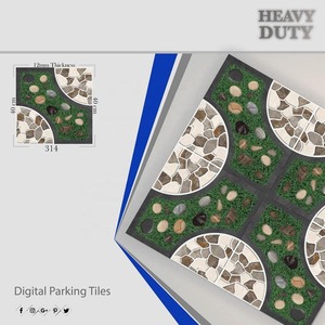 Abordable 400x400mm Porcelaine antidérapante Heavy Duty Parking Rustique Céramique Numérique Antidérapant Carrelage de sol Vitrifié 40x40cm - Product Image 2