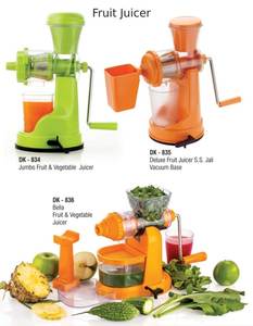 Presse-agrumes manuel en plastique SS pour fruits et légumes, extracteur manuel multicolores, outil de cuisine pour la maison, fabrication indienne, durable - Product Image 2