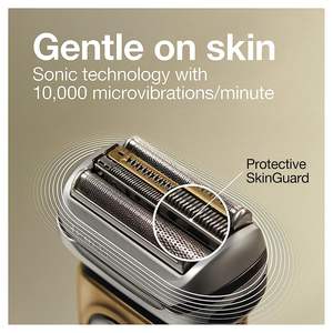 Afeitadora Eléctrica para Hombre con Recortadora de Cabezal Múltiple, Kit de Afeitado en Húmedo/Seco, Afeitadora Rotatoria de Cinco Cuchillas, Impermeable IPX7 para Uso Corporal y Repuesto - Product Image 6