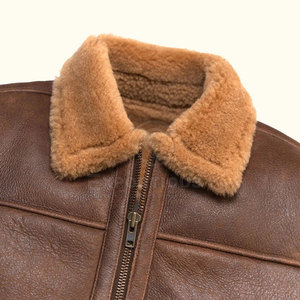Venta al por mayor Chaqueta de invierno para hombres Uso al aire libre Chaqueta de piel de cuero Nueva llegada Chaquetas de piel de cuero - Product Image 3
