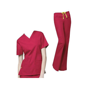 Venta caliente ropa médica de manga corta de verano Hospital Split traje uniforme de enfermera - Product Image 3