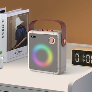 Home Digitalome 10W Battery-Powered Portable <b>Wireless</b> <b>Speaker</b> with RGB LED Lighting and Microphone SPA-118 for Home Use - Product Image 6