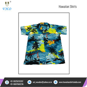 Camisas Hawaianas de Popelina con Estampado de Palmeras para Hombre, Manga Corta, a la Moda, de la Mejor Calidad, Antiarrugas, Venta al Por Mayor OEM - Product Image 4