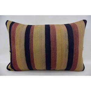 Multicolor 16x24 lana Kilim rayas almohada lujo esponjoso Vintage cojín para sala de estar ropa de cama tejido 18x18 cuadrado decorativo - Product Image 1