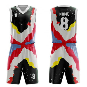 Uniforme de basket-ball personnalisé avec logo de l'équipe Maillot cousu imprimé de haute qualité à prix compétitif Uniforme de basket-ball - Product Image 3